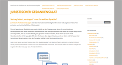 Desktop Screenshot of juristischer-gedankensalat.de